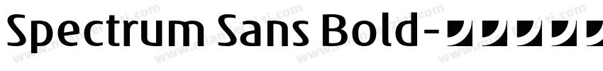Spectrum Sans Bold字体转换